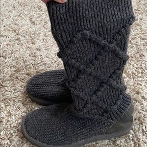 Grey Ugg sweater boots